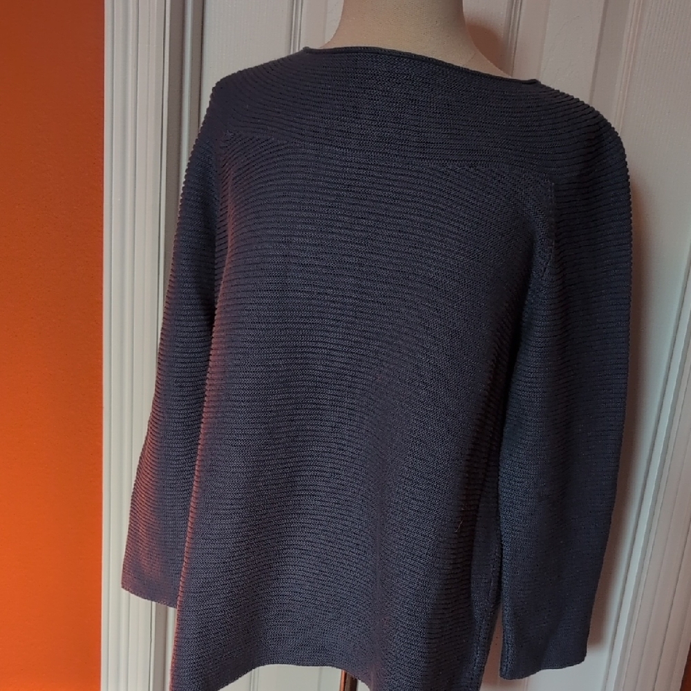 Talbots Classic Navy Crew Neck Sweater